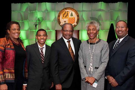 Eddie Brown and his family