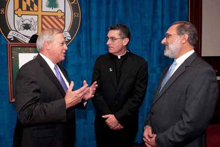 Father Linnane, Randall M. Griffin, and Barry Rosen
