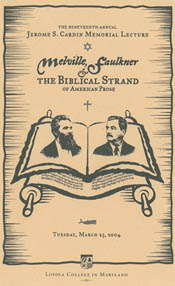 Cardin Lecture 2005: Melville, Faulkner and the Biblical Strand of American Prose