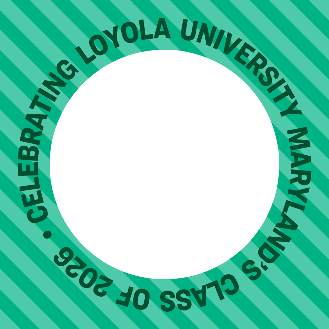 Facebook Profile Circle and Stripes 2026 Hats Off to Grads