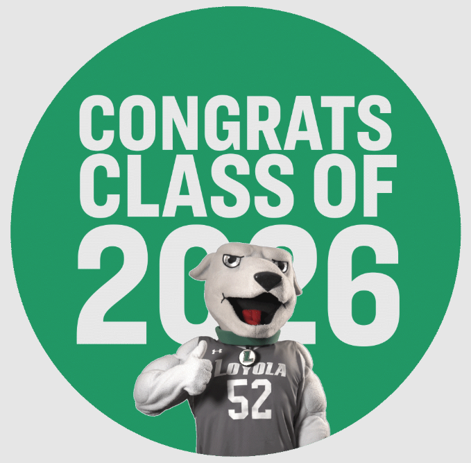 Preview of animated 2026 commencement celebration graphic with Iggy