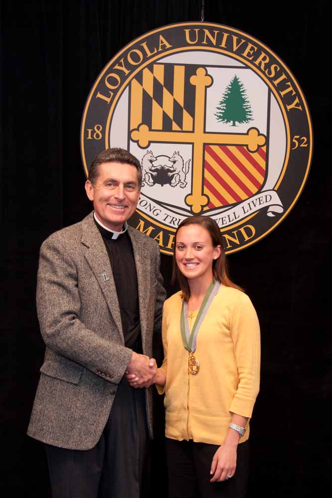 Fr. Linnane and Kathryn Laschinger