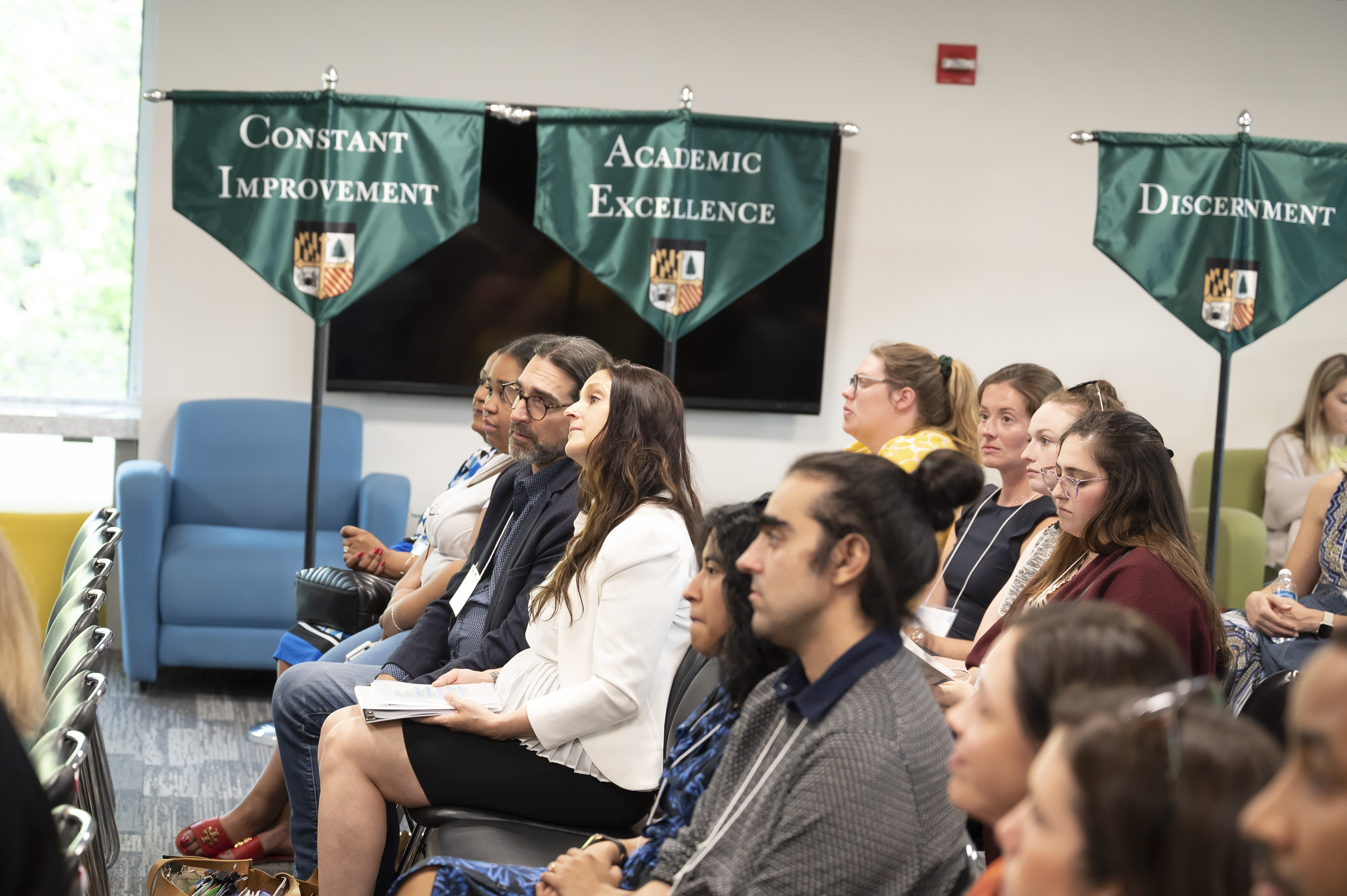 Audience of attendees at Emerging Scholars Celebration of Research, Loyola Univ. Maryland
