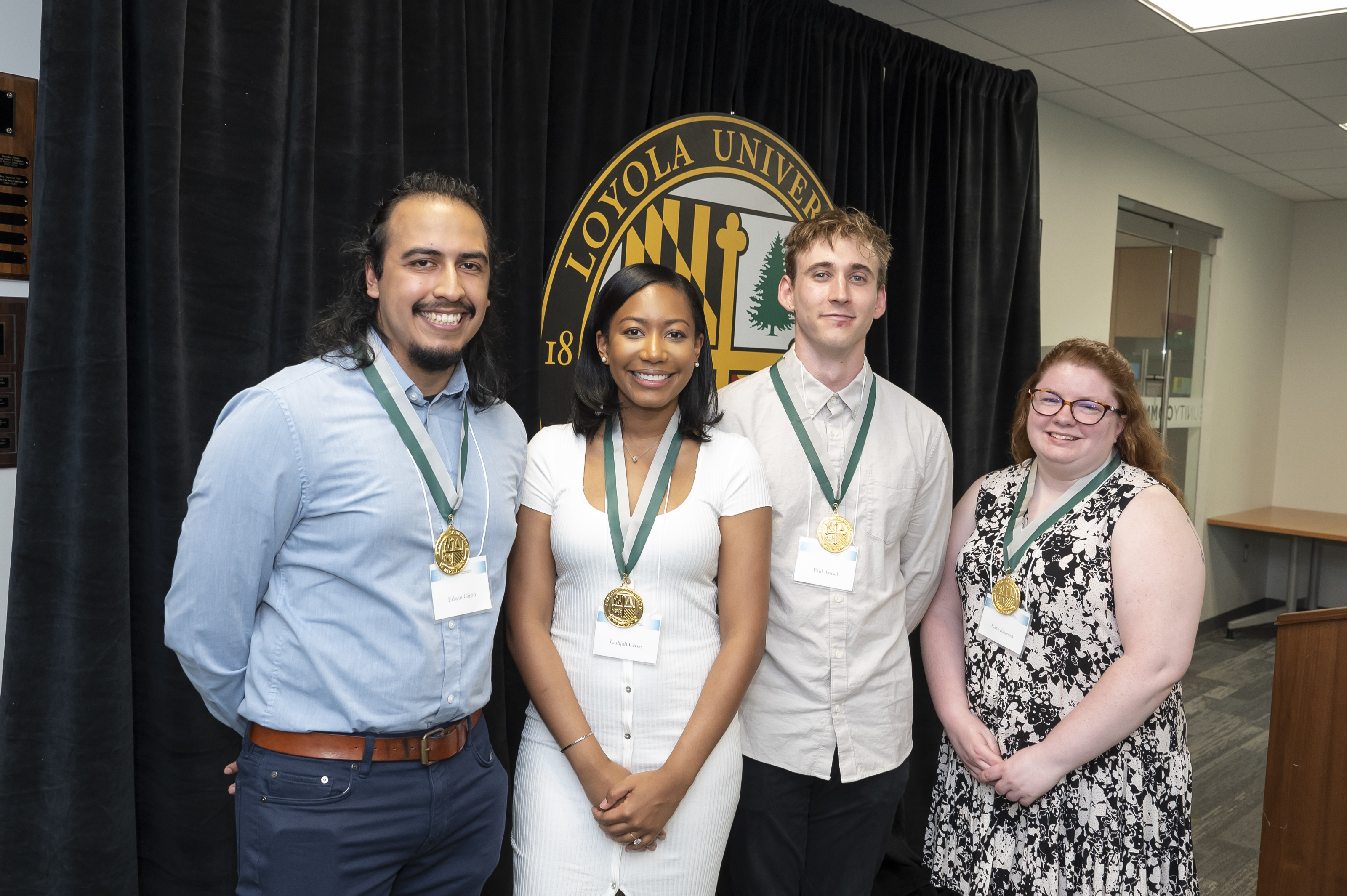 Awardees at Emerging Scholars Celebration of Research, Loyola Univ. Maryland