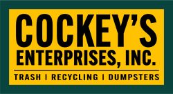 Cockey's Enterprises Yellow Logo with Green Border