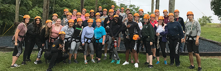 Team Building Exercise at Rope Course