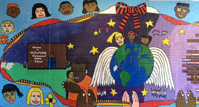 Mural at Guilford Elementary