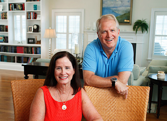 Picture of Marie Boylan and Jeff Freedman inside home.