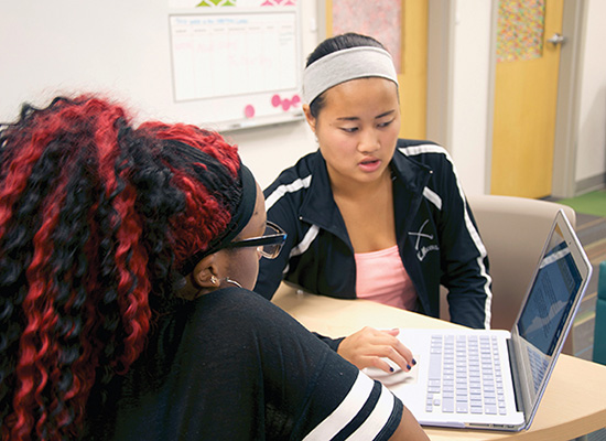 Loyola students tutors high school tutee.