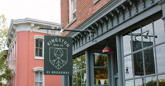 Canopy sign for Kingston Wine Co.