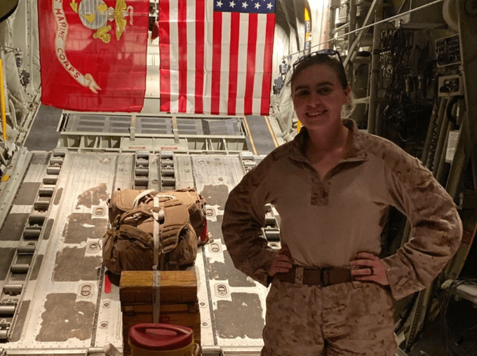 Cecelia Mota during deployment