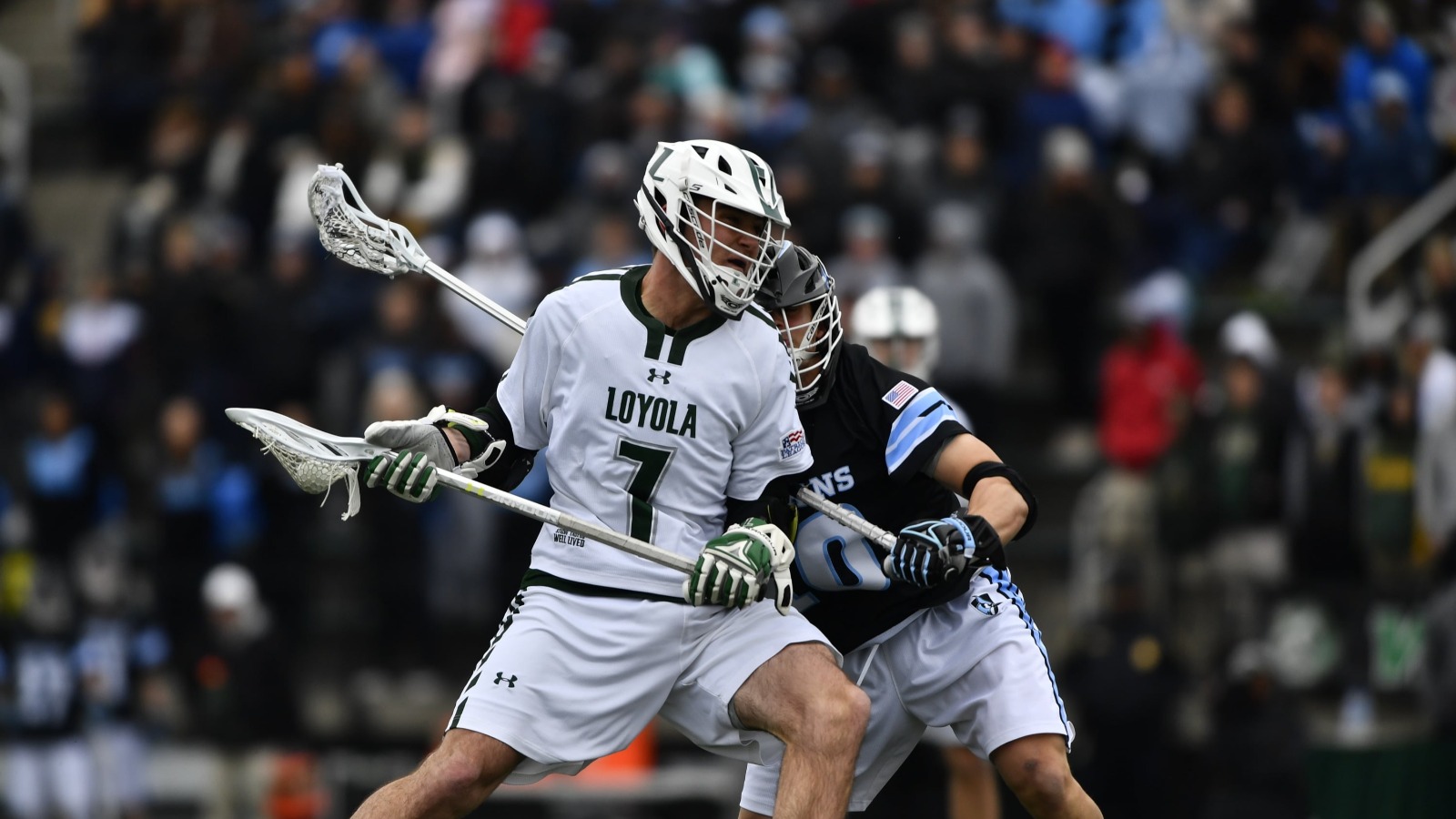 A lacrosse player at Ridley athletic complex