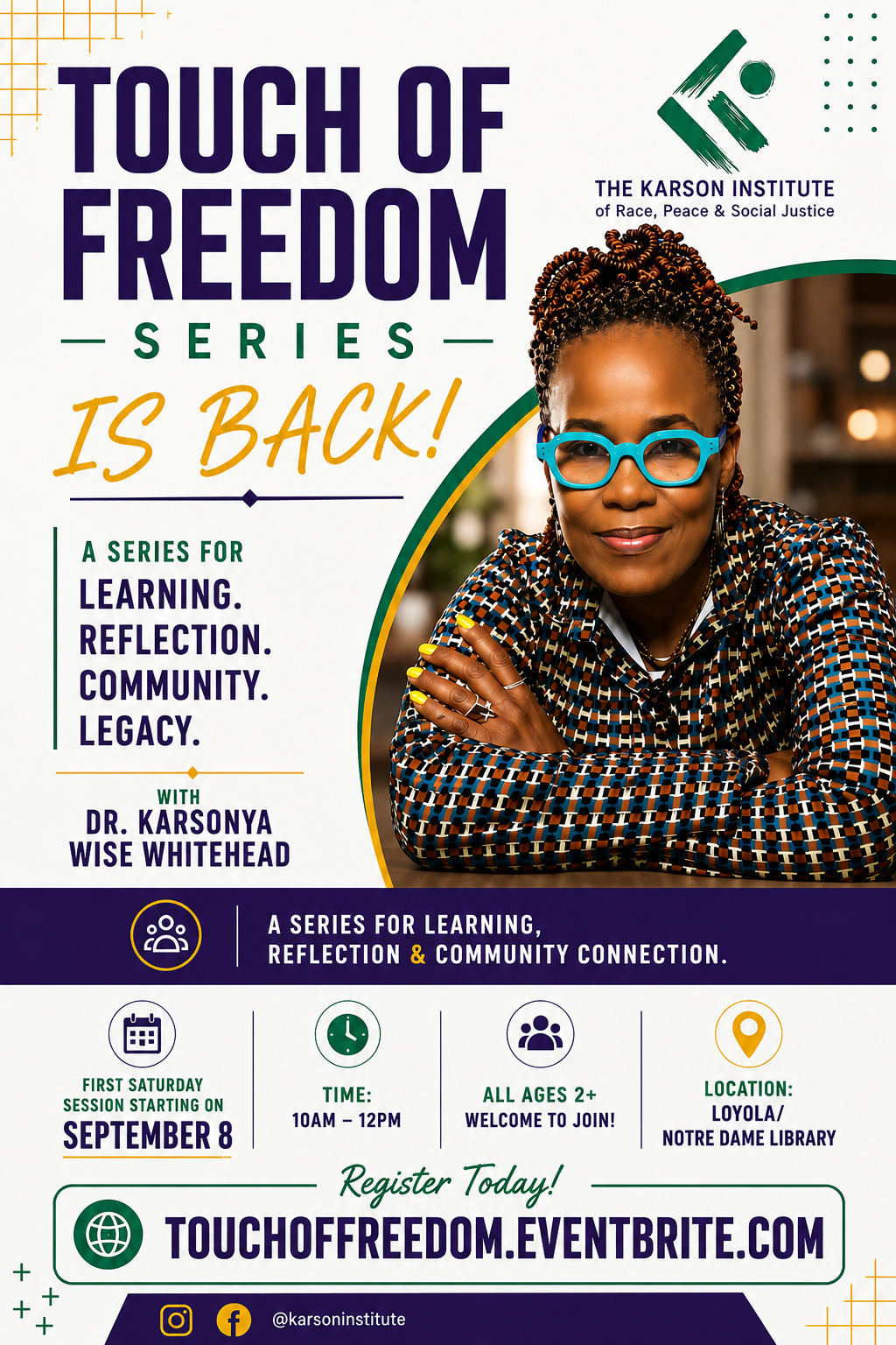 Touch of Freedom Series Is Back Flyer