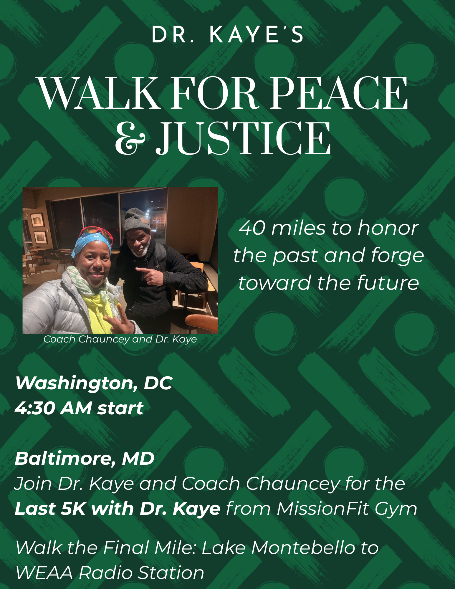 Walk for Peace and Justice Flyer