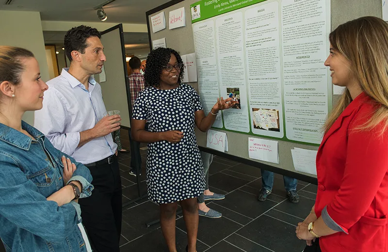 Students present their research paper