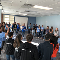 Large circle activity at JMU University Innovation Fellows meetup