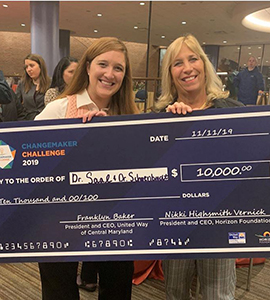 Lisa Schoenbrodt, Ed.D., professor of speech-language-hearing sciences and department chair, and Leah Katherine Saal, Ph.D., assistant professor of literacy and co-director of the literacy program