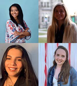 Christina Gambrell, ’23, Hannah Mannering, ’23, Natalia Medina Lozada, ’23, Meghan Oddy, ’23