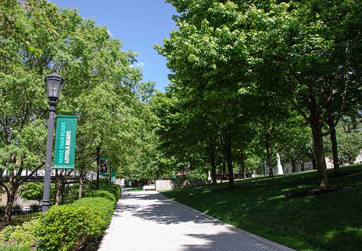 Academic Quadrangle on Loyola's Evergreen campus
