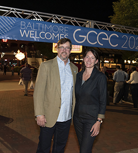 Henry Mortimer, director of the University of Baltimore's center for entrepreneurship and innovation and Wendy Bolger, director of Loyola's CI&E