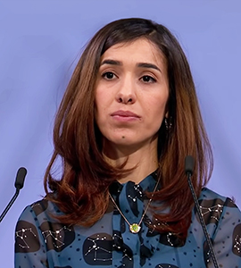 Nadia Murad, 2018 Nobel Peace Prize recipient and human rights activist