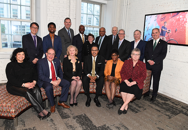 Pictured above are attendees at the Higher Education Reception, which was held on April 19 on behalf of the Baltimore Collegetown Network