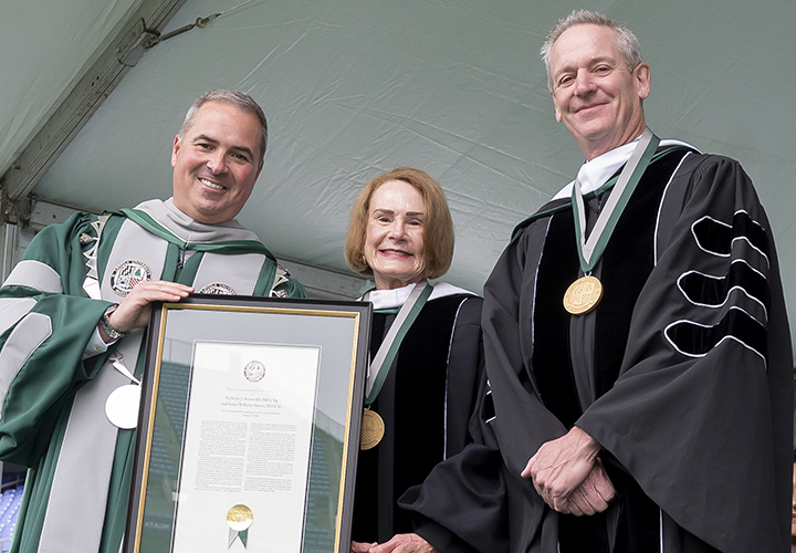 Nick Simon, MBA ’84, and Susie Simon, M.Ed. ’81