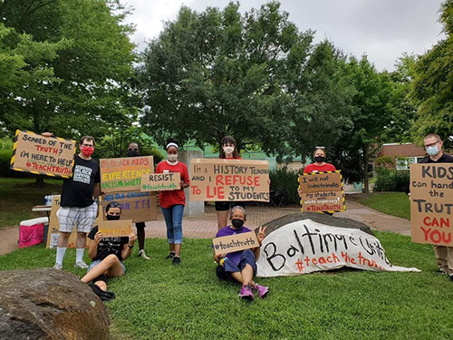 Participants of Teach Truth Rally