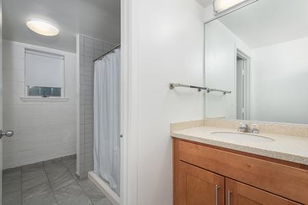 Bellarmine apartment bathroom
