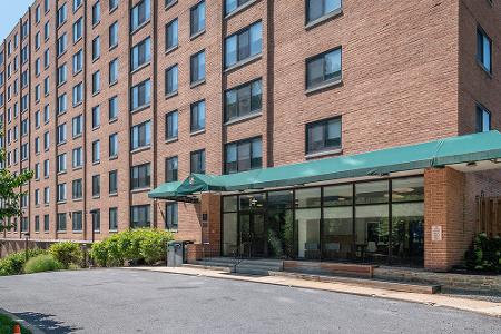 The entrance to Campion Tower