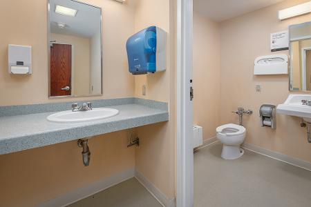 Dorothy Day bathroom area