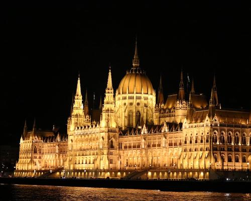 Hungarian Parliament Building in Budapest, Hungary