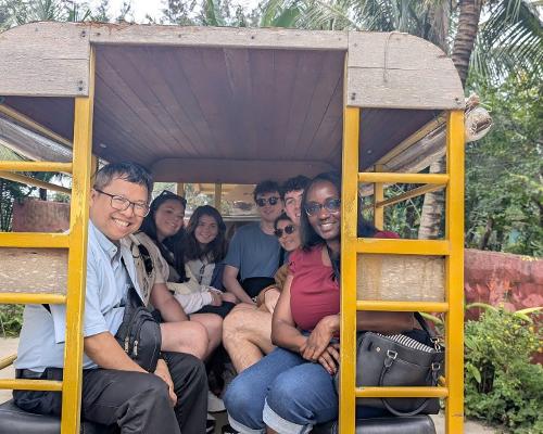 Students enjoying an excursion.