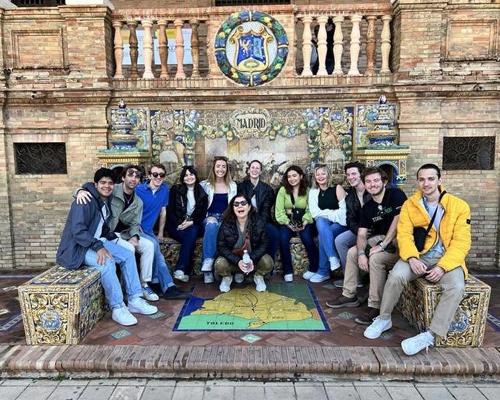 Loyola students studying abroad in Madrid