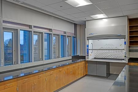 Loyola's new state-of-the-art teaching and research labs feature new equipment, including fume hoods, supporting hands-on learning.