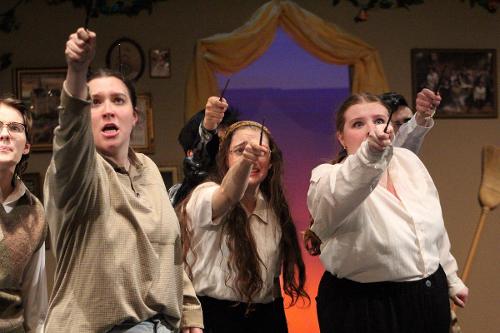 ‘Puffs’, directed by Ange Dickson, '26, presented by the Poisoned Cup Players. November 2024. Photography by Leah Mazzuchelli, ’26