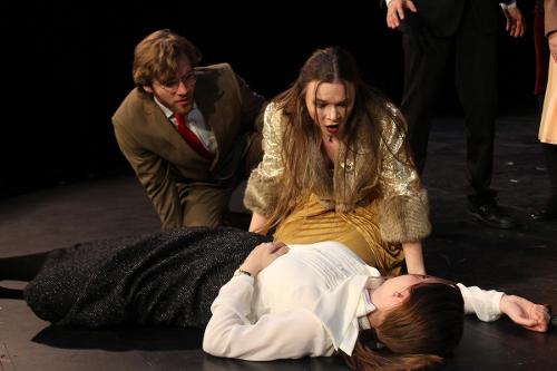 ‘Agatha Christie’s Murder on the Orient Express’, directed by Bobby Dykeman, ‘23, presented by the Poisoned Cup Players. November 2021. Photography by Sadie Marks, ’23