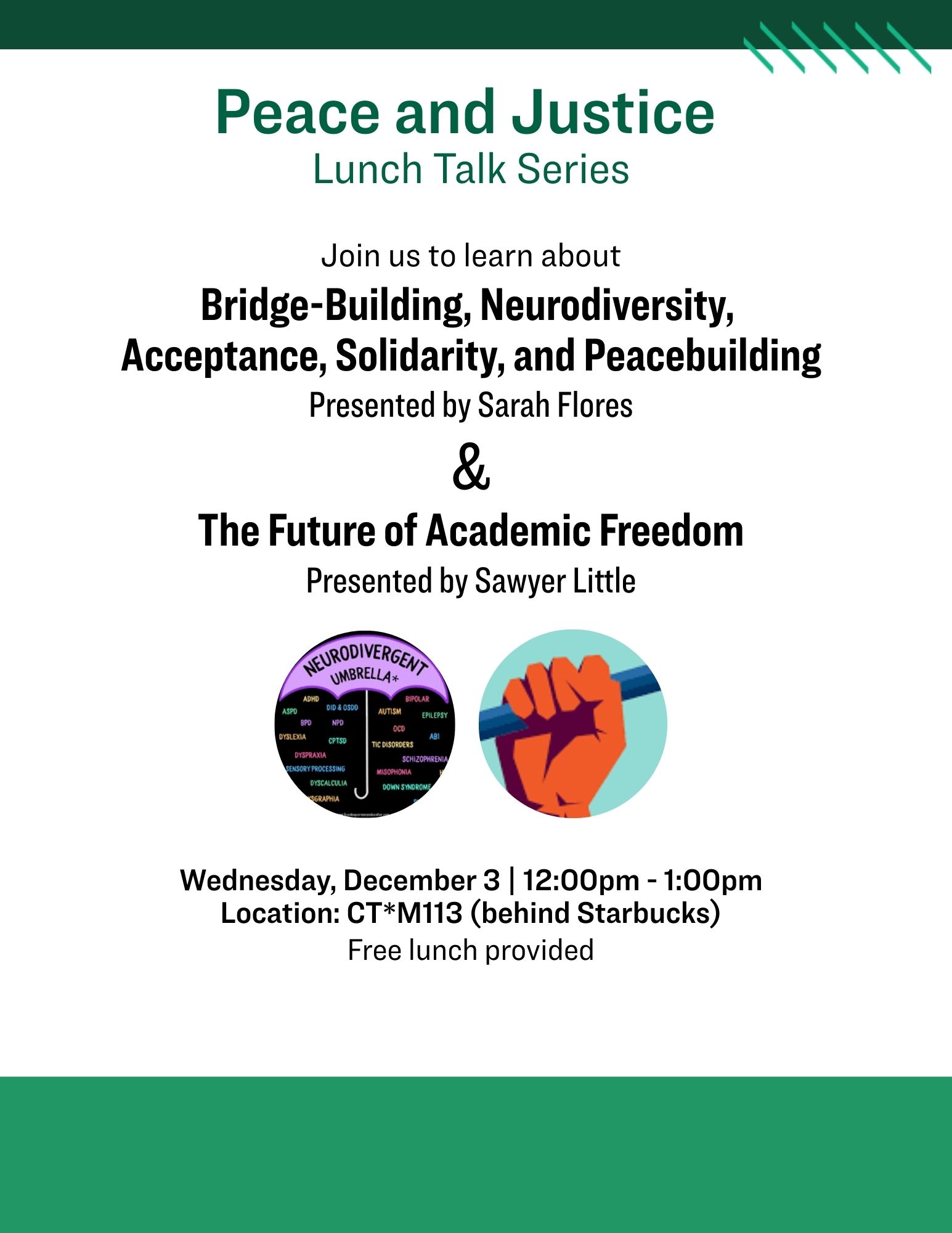 Flyer of Lunch Talk Series