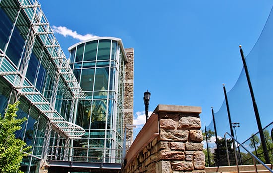 Exterior of the student center