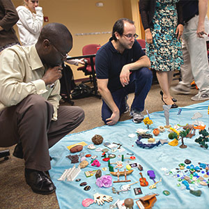 Loyola graduate students experience hands-on learning in one of our many graduate programs. 