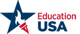 Education USA logo featuring lit torch and star